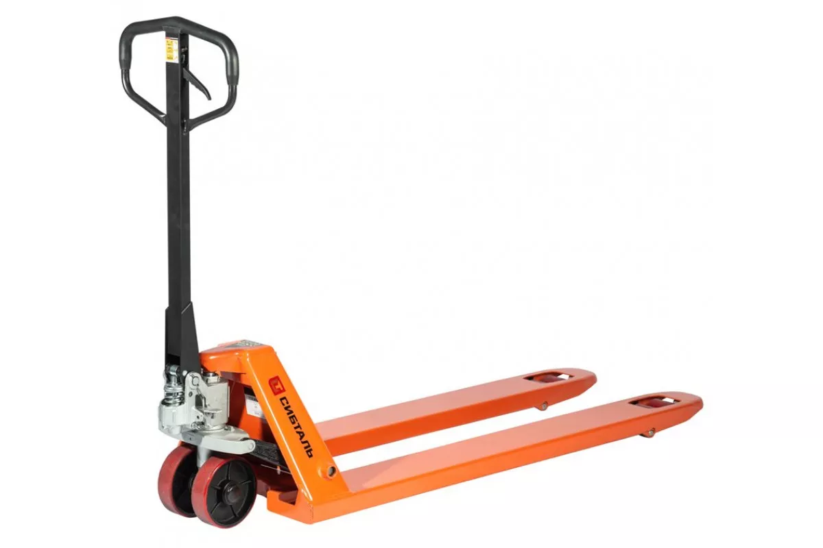 Гидравлическая тележка (рокла) ACR, 2,5 т, с короткими вилами: 800 Х 550, полиуретановые колеса