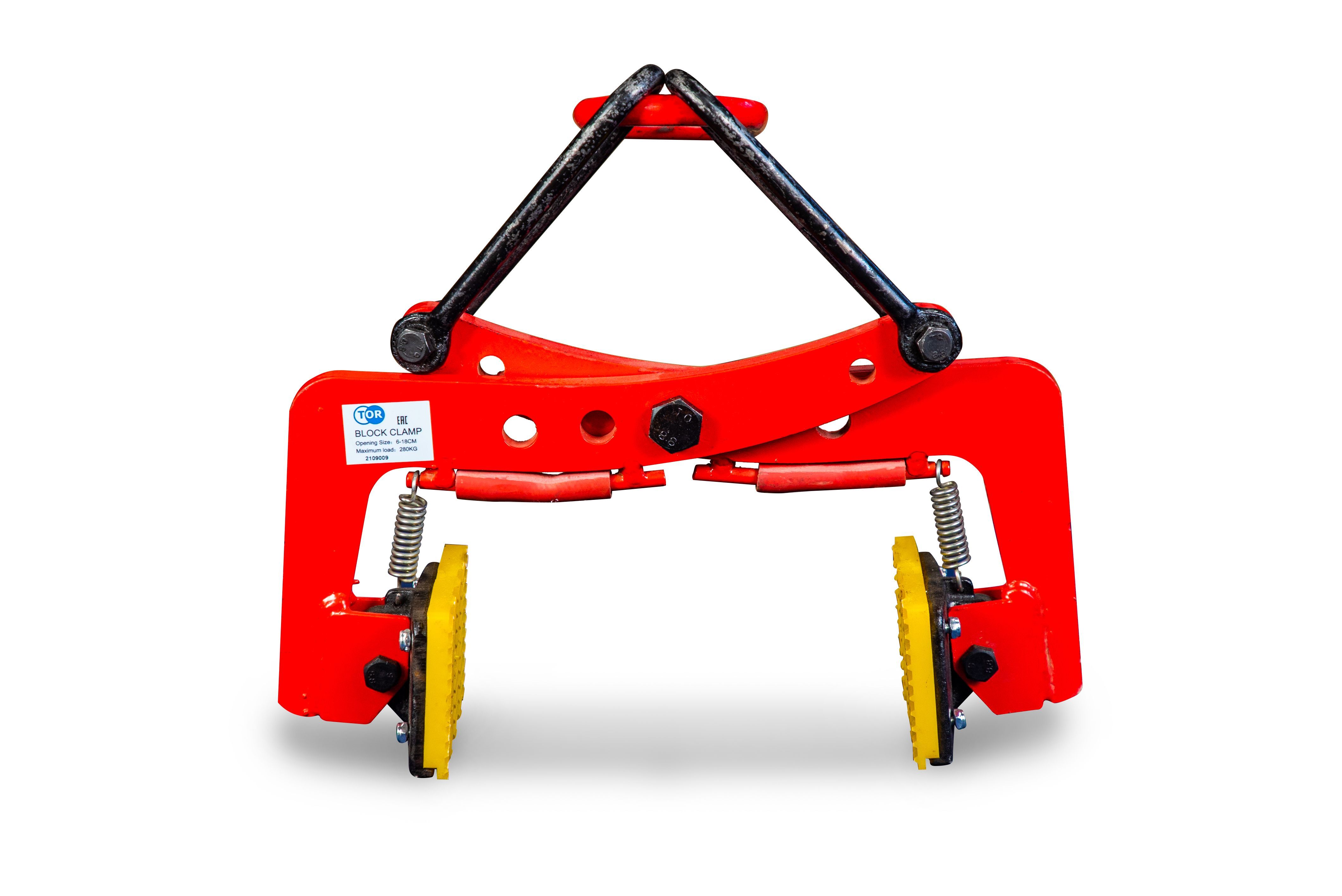 КЛЕЩЕВОЙ ВЕРТИКАЛЬНЫЙ ЗАХВАТ TOR ДЛЯ БРИКЕТОВ И БЛОКОВ 12-18 СМ Г/П 280 КГ