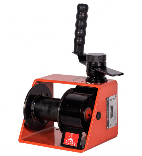 Лебедка червячная барабанная ручная HWV 0,25тн,  20м.