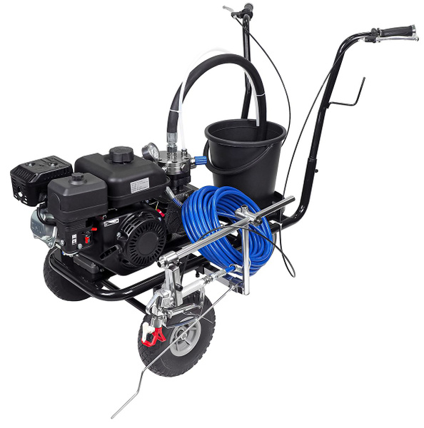 Разметочная машина AktiSpray AvS-14000M2DR, комплект на 1 пистолет (5,5 л/мин, 250 бар, бензин)